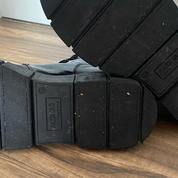 Alohas Leather & Croc Combat Boot - Picture 7 of 7